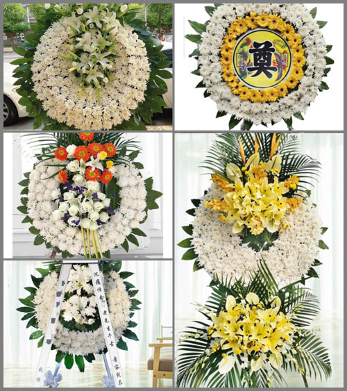 广东江门市新会区大泽镇沙冲村花圈速递